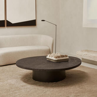 Ethnicraft Organische Salontafel 'Slice' Minerals, 138 x 123cm, kleur Whisky