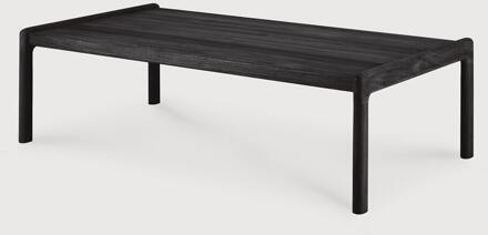 Ethnicraft Outdoor Salontafel 'Jack' Teakhout, 120 x 65cm, kleur Zwart - 120 x 65 cm