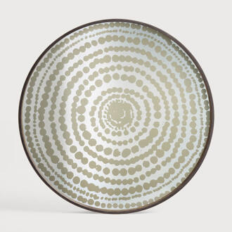 Ethnicraft Rond Dienblad 'Tribal Quest' 61cm, kleur Goud