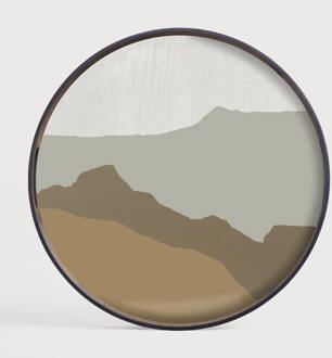 Ethnicraft Rond Dienblad 'Wabi Sabi' 48cm, kleur Zand