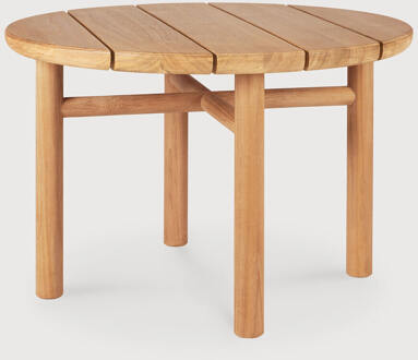 Ethnicraft Ronde Outdoor Salontafel 'Quatro' Teakhout, 68cm, kleur Naturel - 68 cm