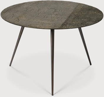 Ethnicraft Ronde Salontafel 'Luna' Minerals, 65cm, kleur Whisky - 65 cm