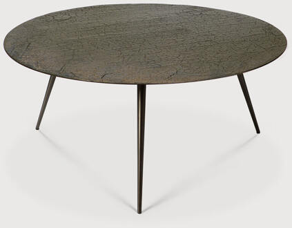 Ethnicraft Ronde Salontafel 'Luna' Minerals, 80cm, kleur Whisky - 80 cm