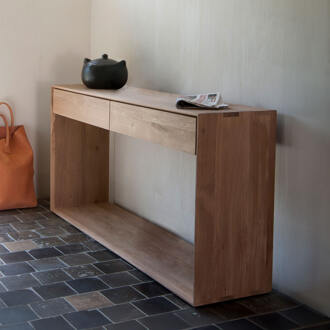 Ethnicraft Sidetable 'Nordic' Geolied Eikenhout, 120cm - 120 cm