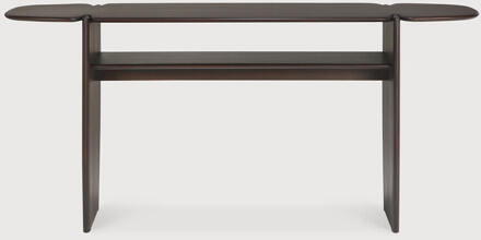 Ethnicraft Sidetable 'PI' Gevernist Mahoniehout, 160cm, kleur Donkerbruin - 160 cm