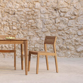 Ethnicraft Tuinstoel 'EX1' Teakhout, kleur Naturel