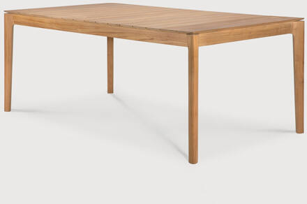 Ethnicraft Tuintafel 'Bok' Teakhout, 200 x 100cm, kleur Naturel - 200 x 100 cm