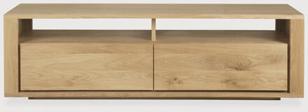 Ethnicraft TV-meubel 'Shadow' Geolied Eikenhout, 140cm - 140 cm