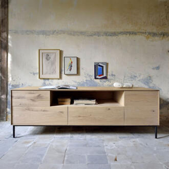 Ethnicraft TV-meubel 'Whitebird' Gevernist Eikenhout, 180cm - 180 cm