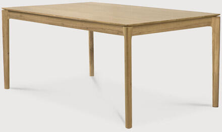 Ethnicraft Uitschuifbare Eettafel 'Bok' Geolied Eikenhout, 140/220 x 90cm - 140/220 x 90 cm