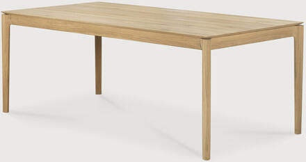 Ethnicraft Uitschuifbare Eettafel 'Bok' Geolied Eikenhout, 200/300 x 100cm - 200/300 x 100 cm