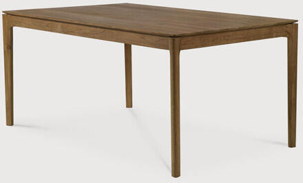 Ethnicraft Uitschuifbare Eettafel 'Bok' Ruw Teakhout, 160/240 x 90cm