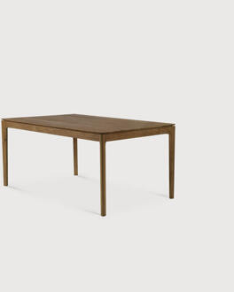 Ethnicraft Uitschuifbare Eettafel 'Bok' Ruw Teakhout, 180/280 x 100cm - 180/280 x 100 cm