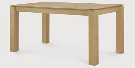 Ethnicraft Uitschuifbare Eettafel 'Slice' Geolied Eikenhout, 180/280 x 100cm - 180/280 x 100 cm