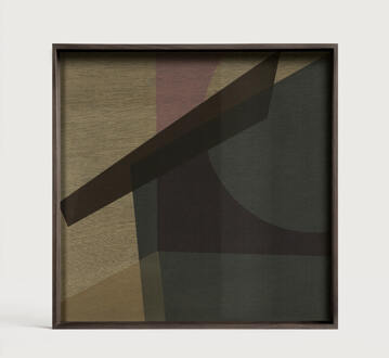 Ethnicraft Vierkant Dienblad 'Composed Angles' 51 x 51cm, kleur Slate - 51 x 51 cm