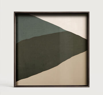 Ethnicraft Vierkant Dienblad 'Wabi Sabi' 38 x 38cm, kleur Blauw - 38 cm