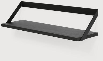 Ethnicraft Wandplank 'Ribbon' Eikenhout, 70 cm, kleur Zwart