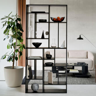 Ethnicraft Wandrek 'M' Gevernist Eikenhout, 219 x 104cm, kleur Zwart