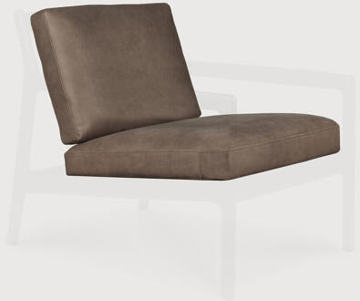 Ethnicraft Zitkussen 'Jack' t.b.v. Fauteuil Jack, Nubuck Leder, kleur Terra