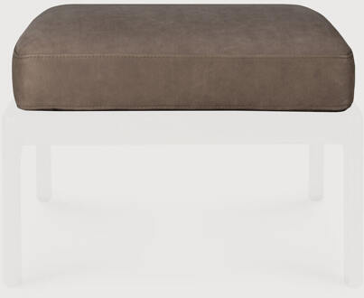 Ethnicraft Zitkussen 'Jack' t.b.v. Hocker Jack, Nubuck Leder, kleur Terra