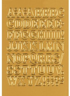 Etiket Herma 4183 12mm letters A-Z goudfolie 50stuks