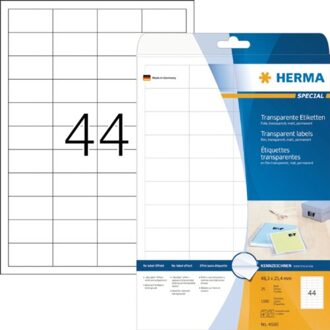 Etiket Herma 4680 48.3x25.4mm transparant 1100stuks