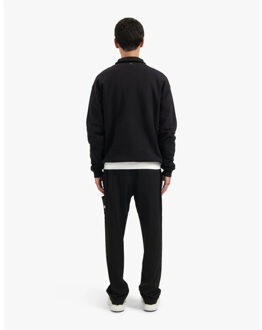 Etiquette half-zip sweaters cr2-pf25-02 - maat M Zwart