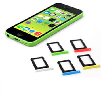 Etmakit Brend Sim-kaart Lade Houder Slot Vervanging Adapter Voor Iphone 5C Vervanging Gereedschap