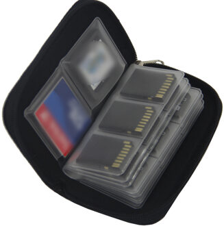 Etmakit Geheugenkaart Opslag Draagtas Houder Portemonnee 18 Slots + 4 Slots Voor Cf/Sd/Sdhc/ MS/Ds 3DS Game Accessoire