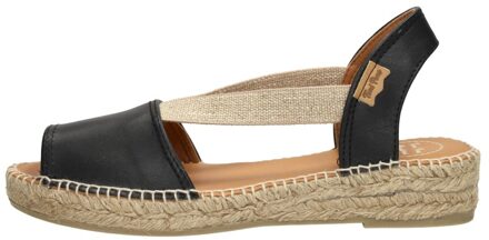 Etna Dames Espadrilles - Zwart - Maat 38