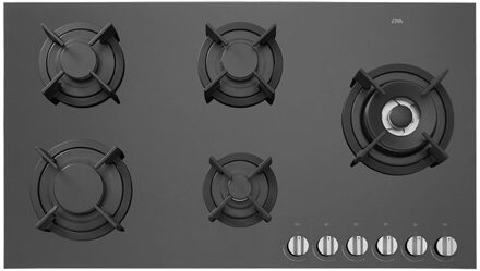 Etna KGGF890ZTA Gas inbouwkookplaat Zwart