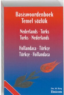 Etnicom, Uitgeverij Basiswoordenboek Nederlands-Turks/Turks-Nederlands - Boek M. Kiris (9073288339)