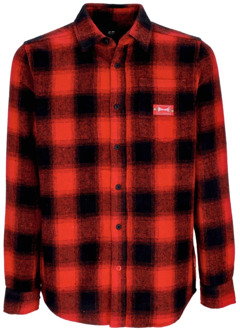 Etnies Indy Flannel X Independent Overhemd Etnies , Red , Heren - Xl,L,M,S