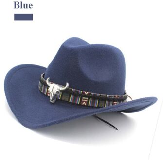 Etnische Stijl Westerse Cowboy Hoed Wollen Hoed Jazz Hoed Westerse Cowboy Hoed
