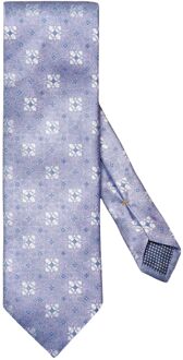 Eton Floral silk stropdassen Licht blauw - 80