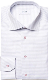 Eton Hedendaagse Pasvorm Overhemd Eton , White , Heren - Xl,L,M,5Xl,3Xl,7Xl