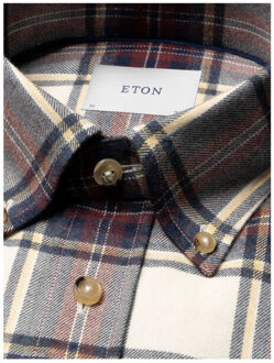 Eton Lange mouw overhemden 100013897 Veelkleurig