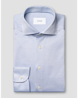 Eton Lange mouw overhemden 100013971 - maat 42 (L) Lichtblauw