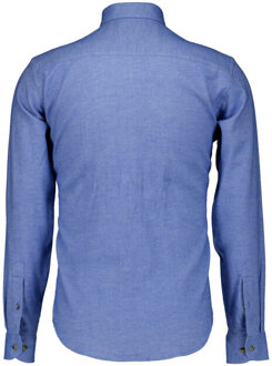 Eton Lange mouw overhemden 100014457 Blauw