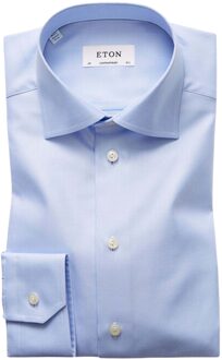 Eton Lange mouw overhemden Blauw - 41 (L)