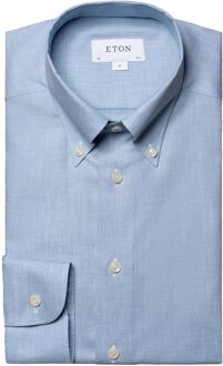 Eton Lange mouw overhemden Blauw - 44 (XL)