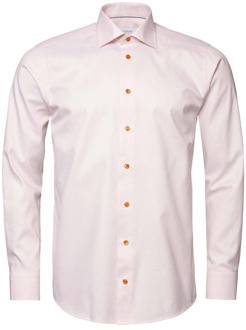 Eton Lichtroze Overhemden Lange Mouw Eton , Pink , Heren - L,3Xl,6Xl