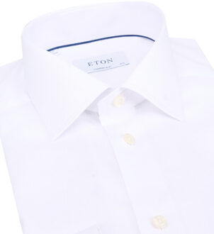 Eton Overhemd met lange mouwen Wit - 44 (XL)