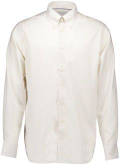 Eton Oxford lange mouw overhemden beige Eton , Beige , Heren - 2Xl,L,4Xl
