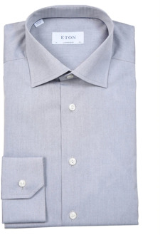 Eton Premium Formele Overhemden voor Mannen Eton , Gray , Heren - XL