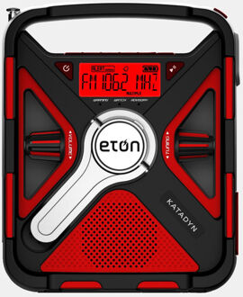 Eton Quest All Band met Bluetooth Noodradio Rood - One size