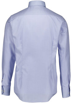 Eton Semi solid signature twill shirt lange mouw overhemden 100015103 - maat 42 (L) Lichtblauw