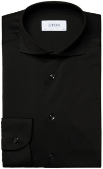 Eton Shirts Eton , Black , Heren - L,S,Xs,4Xl,3Xl
