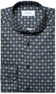 Eton Slim Fit Bedrukt Overhemd Eton , Multicolor , Heren - 2Xl,Xl,L,M,S,3Xl