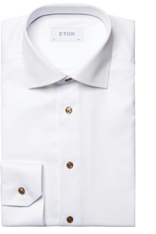 Eton Slim Fit Formeel Overhemd Eton , White , Heren - M,S,3Xl